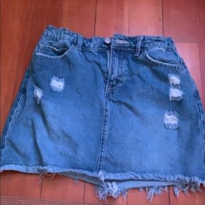 Denim girls skirt